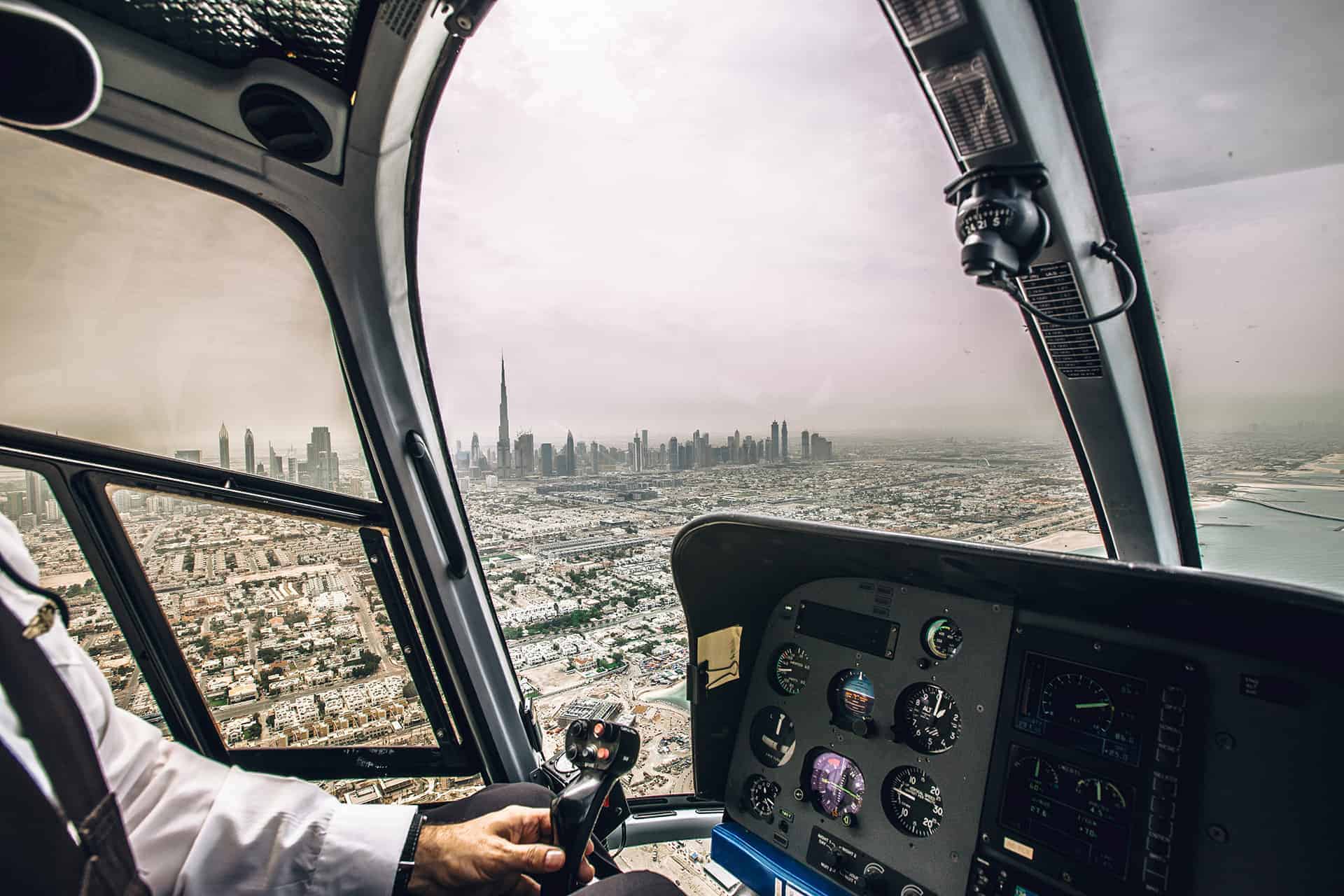 survol hélicoptère dubai