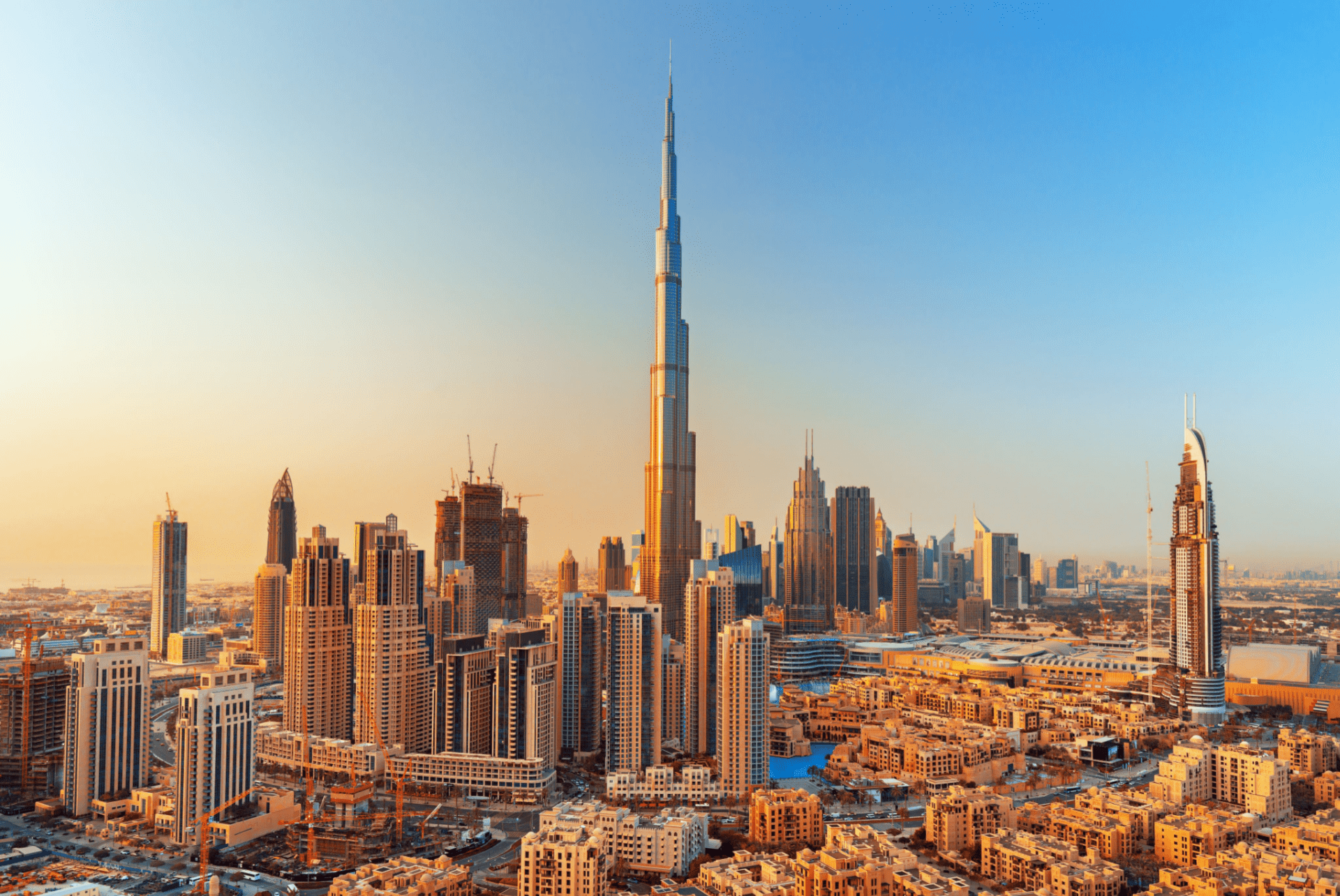 burj khalifa coucher du soleil
