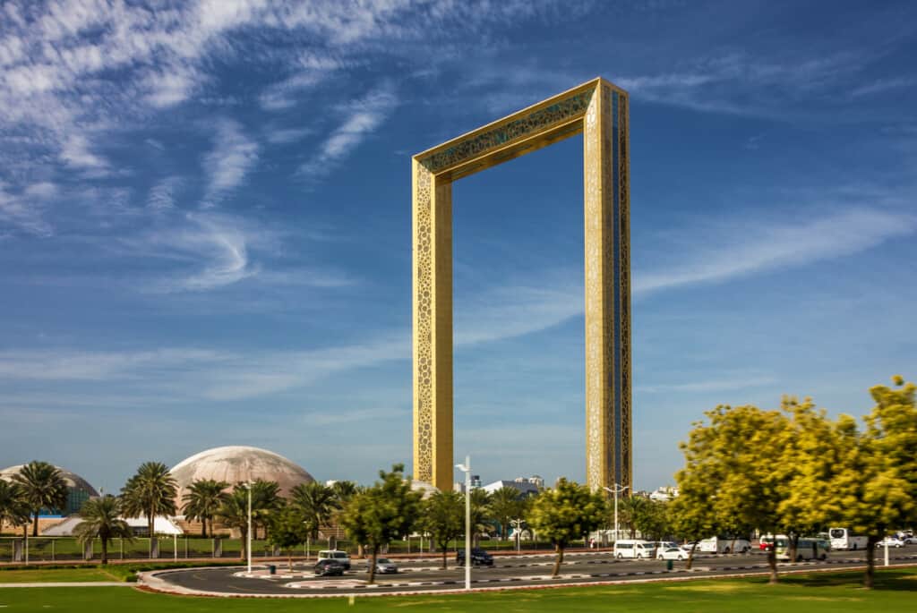 dubai en janvier dubai frame