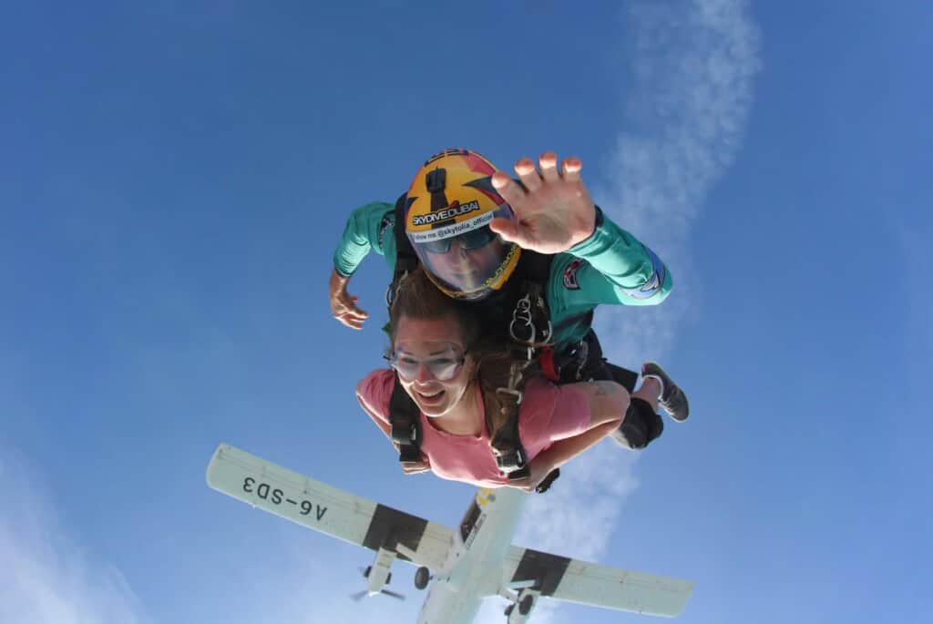 Saut au-dessus de Palm Jumeirah