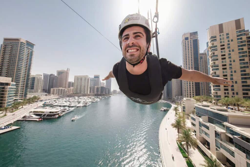 Tyrolienne à Dubaï