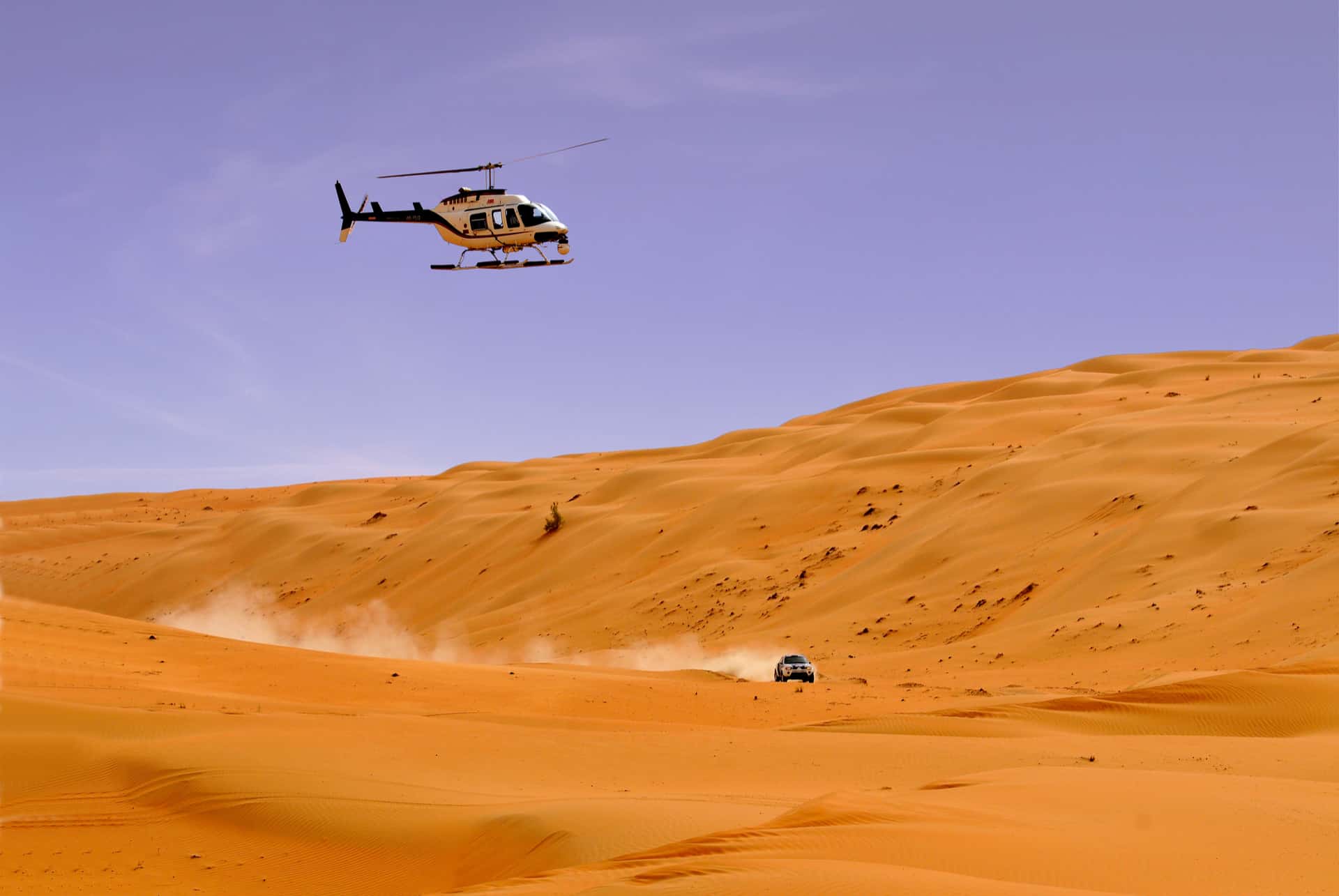 helicoptere desert