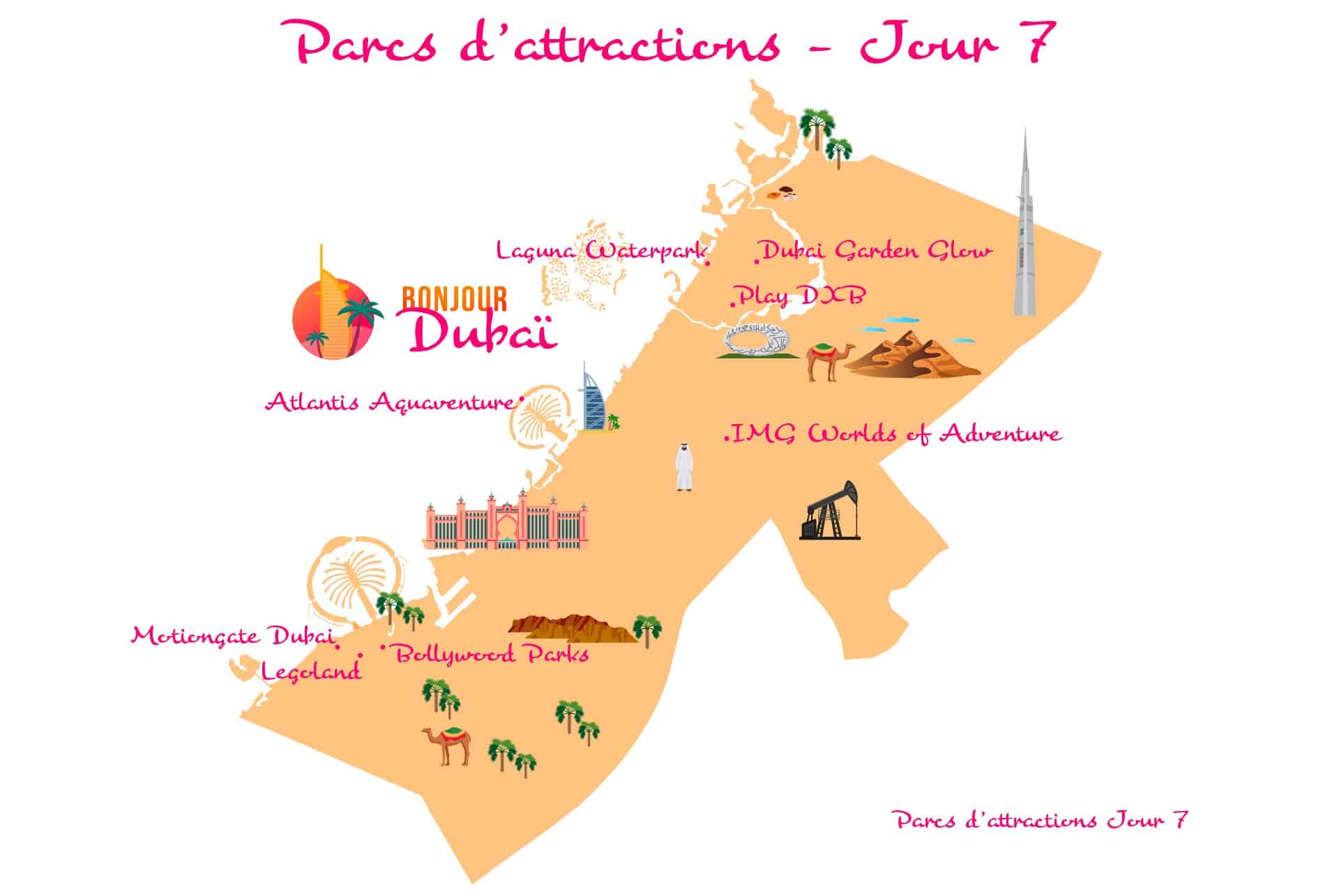 map parcs attractions