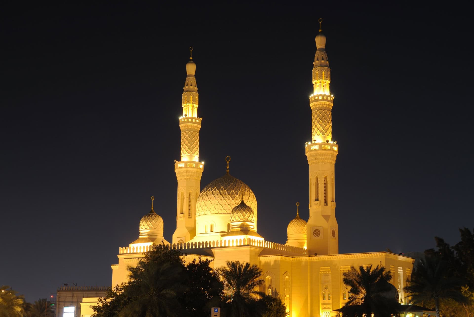 mosquee jumeirah nuit