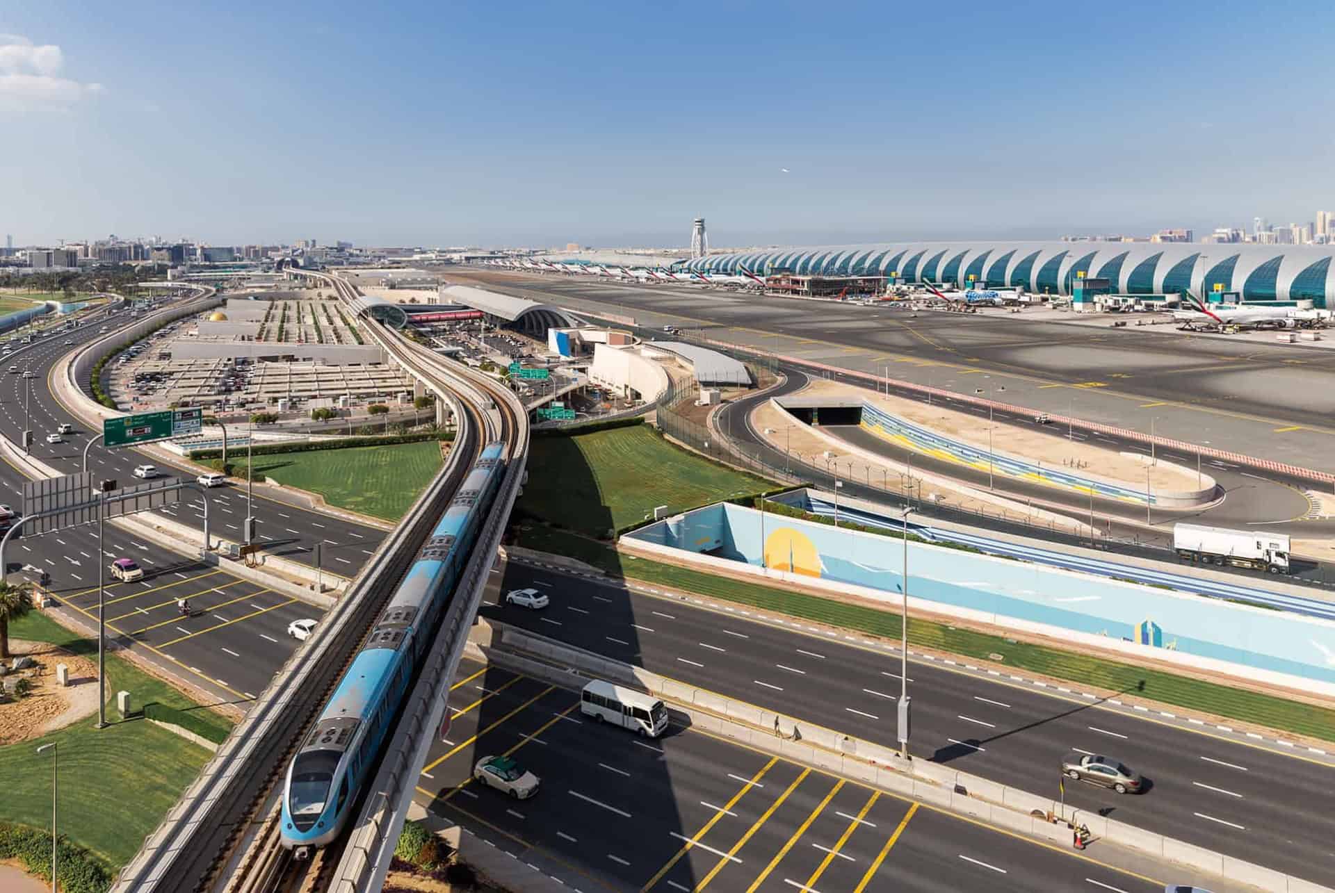 aeroport dubai vue aeroport dubai vue